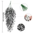 thumbnail image 3 of Holloyiver Artificial Hanging Plants, 31.5 Inch Fake Hanging Plant Faux Ivy Vine Leaves, UV Resistant Plastic Wall Plants for Indoor Outdoor Home Garden Wedding Jungle Party Patio Decor (Black), 3 of 8