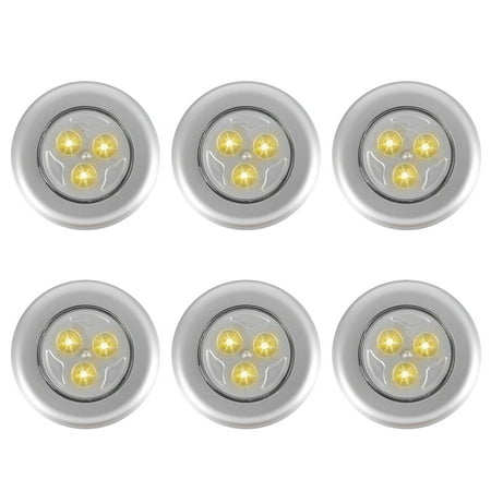 

HOTBEST 6PCS LED Cabinet Puck Lights Wireless Under Cabinet Lighting Closet Light Kitchen Lamp Battery Operated Under Cupboard Dimmable Remote Control