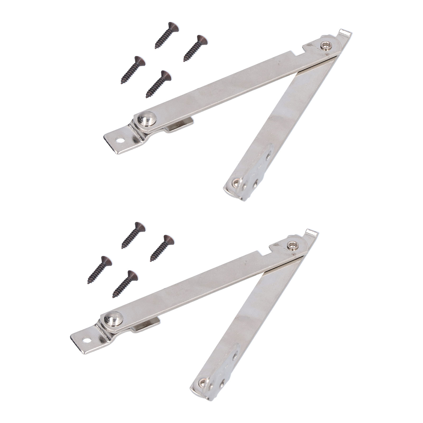 2 Set Folding Support Hinges Lid Lift Up Stay Hinge For Wooden Boxes Cabinet Cupboard Furniture 8828