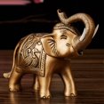 thumbnail image 2 of Estatuilla de de Resina Ornamento Feng Shui Artesanía Representa Dinero Decoración de Oficina Cobre, 2 of 6