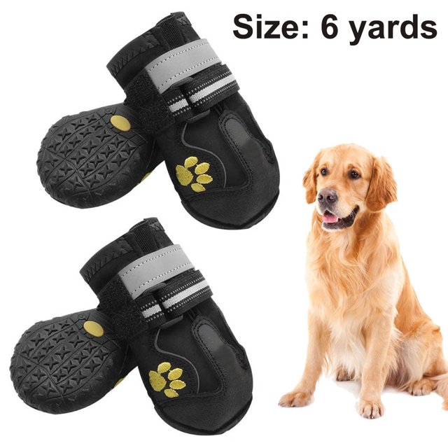 Zapatos antideslizantes para perros, protector de patas con cierre de velcro ajustable y reflectante, paquete de 4 para perros medianos y grandes para el verano Adepaton 2034967-3