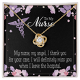 thumbnail image 3 of My Nurse My Angel Healthcare Medical Worker Nurse Appreciation Infinity Knot Necklace Message Card, 3 of 17