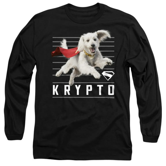 Superman 2025 Krypto Lines Unisex Adult Long-Sleeve T Shirt