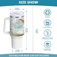thumbnail image 3 of 40 Oz Car Handle Water Bottle Water Cup Water Bottle Water Jug Coffee Cup Travel Water Bottle Easter White Rabbit, 3 of 8