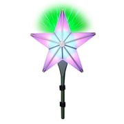 BlissLights Shining Star Christmas Tree Topper - Multicolored LED Light Show, Indoor Holiday Projector