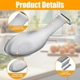 thumbnail image 2 of GoXteam Stainless Steel Silver Spoon Rest for Kitchen Counter, Spoon Holder for Stove Top, Spatula Rest, Silver Cooking Utensil, Gold Kitchen Accessories (Silver 2PCS), 2 of 7