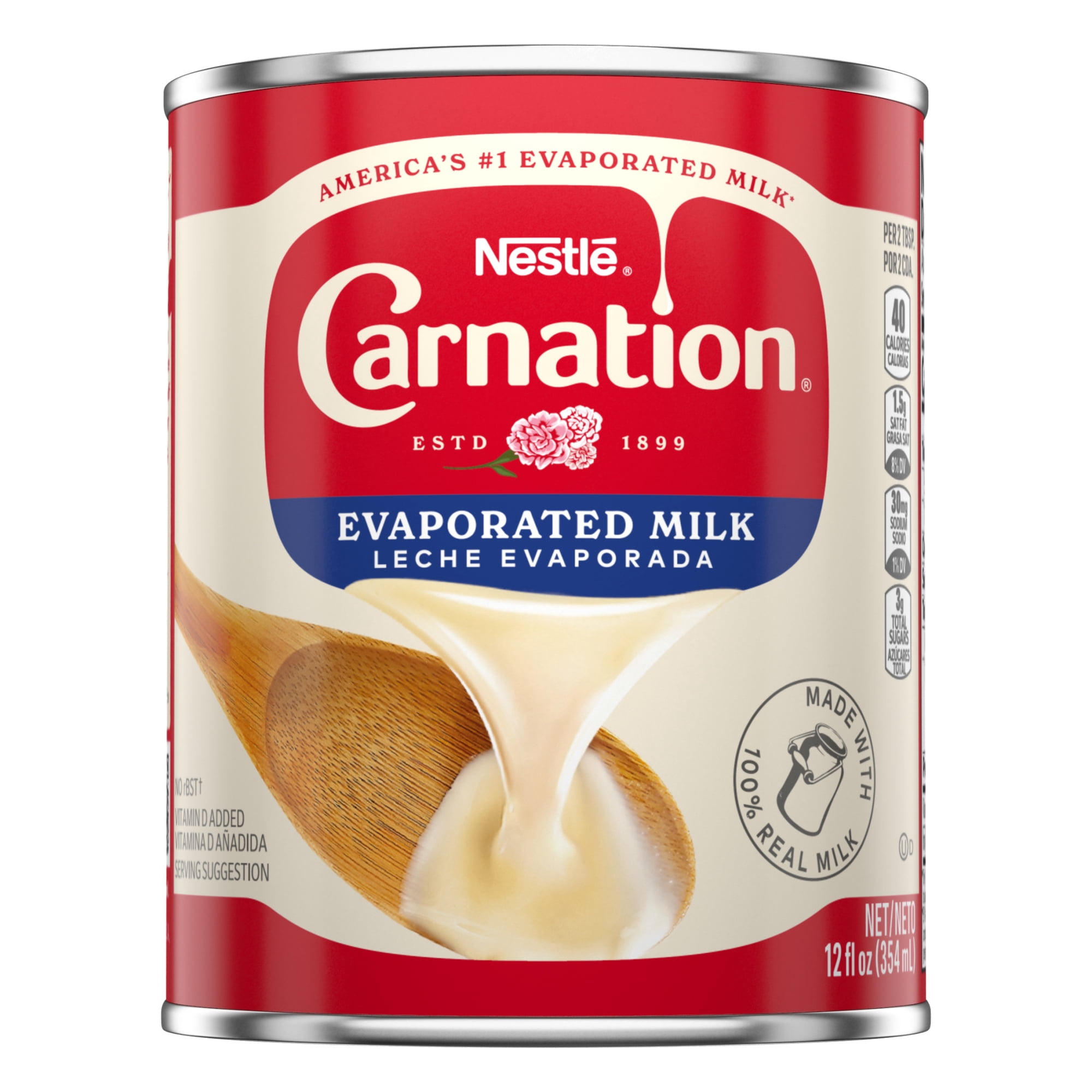 Nestle Carnation Vitamin D Added Evaporated Milk, 12 fl. oz. Can