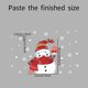 thumbnail image 3 of Fiudx Artículos en oferta con ofertas flash Muñeco de nieve navideño saludando con la mano, copo de nieve, decoración del hogar, pegatinas para puertas y ventanas, 3 of 5