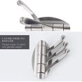thumbnail image 5 of Stainless Steel Swivel Wall Mounted Coat Rack with 3 Folding Arms, Hanging Hanger/Hook/Towel Rack 180° Rotation, 5 of 5