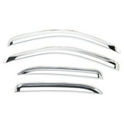 Putco Element Chrome Window Visor In Channel - 480058 Fits select: 2011 ,2013 CHEVROLET SILVERADO K1500 LT