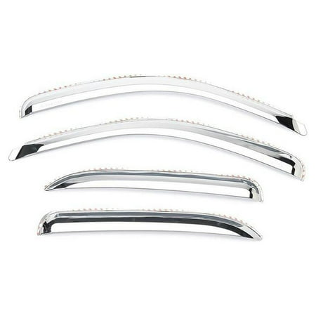 Putco Element Chrome Window Visor In Channel - 480058 Fits select: 2011 ,2013 CHEVROLET SILVERADO K1500 LT