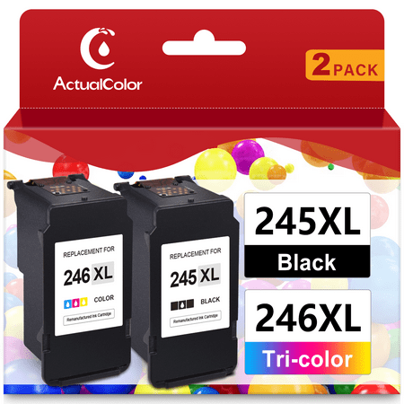 245 246 Ink Cartridge for Canon Ink 245 and 246 243 244 245XL 246XL PG 243 CL 244 PG-245XL CL-246XL for Canon PIXMA MG2522 TS3122 MG2522 TR4520 TR4522 MX492 MX490 TS3322 MG2520 ( Black, Tri-Color)