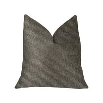 Plutus PBKR1987-1616-DP 16 x 16 in. Abigail Luxury Double Sided Throw Pillow - Charcoal