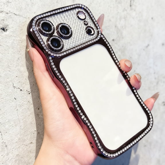 for iPhone 13 Clear Case with Camera Lens Protector, Shockproof Anti-Yellowing Diamond Edge Phone Cover, Full Camera Protection Anti-Scratch Protective Case for iPhone 13, Purple