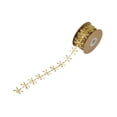 thumbnail image 2 of Abbracc Christmas Ribbon DIY Crafts Creative Accessories 32.80ft Rope Wedding Decoration Gold Snowflakes, 2 of 9