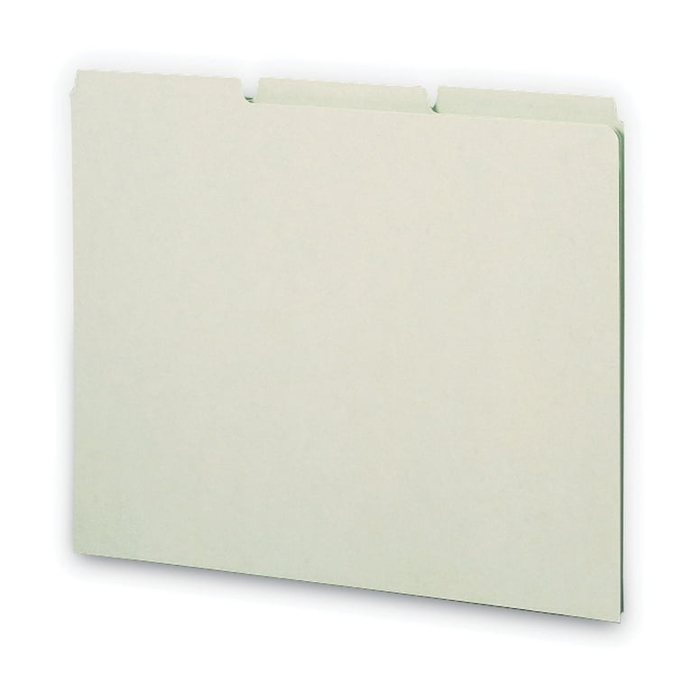 Recycled Blank Top Tab File Guides, 1/3-Cut Top Tab, Blank, 8.5 x 11, Manila, 100/Box Recycled Blank Top Tab File Guides, 1/3-Cut Top Tab, Blank, 8.5 x 11, Manila, 100/Box