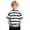 Navy, variant on YAYUBA Boy Tops Size 6-7 Crew Neck Cartoon Print Back To School Short Sleeve Tee for Toddler Cotton Beach Shirt Preppy Tees Shirts for Youth Boys Girls, 3-4 Years, Orange