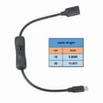 thumbnail image 5 of AOOOWER Bidirectional USB C Host OTG Cable 15/30cm Fast Speed 5Gbps Transfer For Printers Flash Drive 56Ohm Resistors, 5 of 9