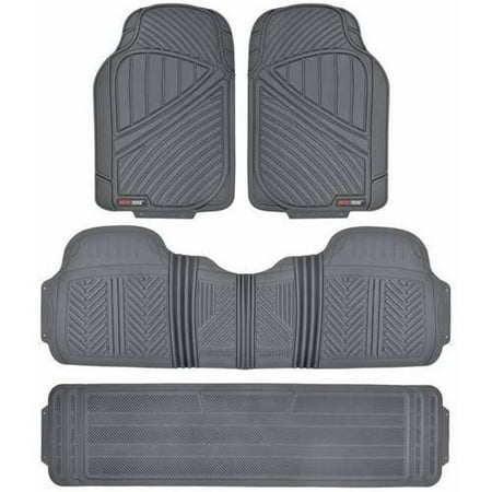 Motor Trend Flextough Car Floor Mats 3 Rows Odorless Ecoclean