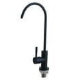 thumbnail image 1 of Miangastore Stainless Steel Kitchen Faucet with Gooseneck Design for Home Use Black 360 Degrees Rotation, 1 of 9