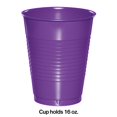 thumbnail image 2 of Party Central Solid Hot and Cold Disposable Drinking Party Tumbler Cups - 16 oz. - Club Pack of 240, 2 of 2