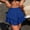 Blue, variant on Womens Ruffled Layered Mini Skirt High Waisted Stretchy A-Line Ruffle Hem Plus Size S-6XL,Size 5XL