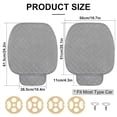 thumbnail image 3 of 2pc Comfortable Car Seat Covers Universal Front Seat Covers for Car Accessories with Storage Pockets, Padded Car Interior Covers for Automotive, SUV, Truck, and Van(Khaki), 3 of 7