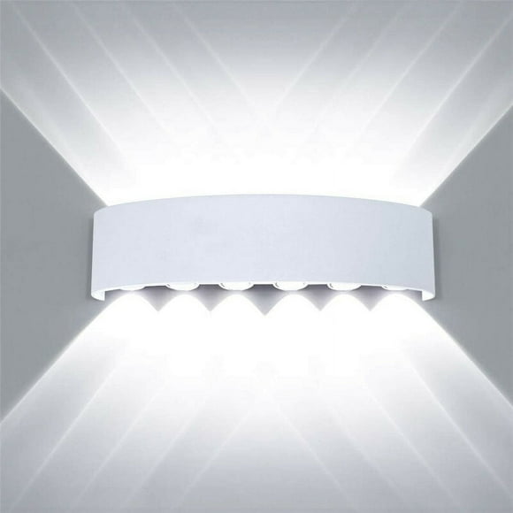 Modern Outdoor Waterproof Wall Light, Die-cast Aluminum Alloy With Frosted Lacquer Paint Treatment, Intelligent Led Lamp Beads For Indoors Outdoors, 6.7 X 3.14 X 1.9 Inches, Cool White, Black