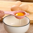 thumbnail image 2 of Plastic Egg Separator Tool, Kitchen Gadget For Baking And Cooking, BPA-Free Yolk Divider With Filter Sieve, Easy Clean Design, 5.12x2.36 Inches Compact Size (Pink), 2 of 6