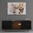 thumbnail image 4 of Epic Art 'Bull Terrier with Ghost Image' by Barbara Keith, Acrylic Glass Wall Art, 36"x24", 4 of 8