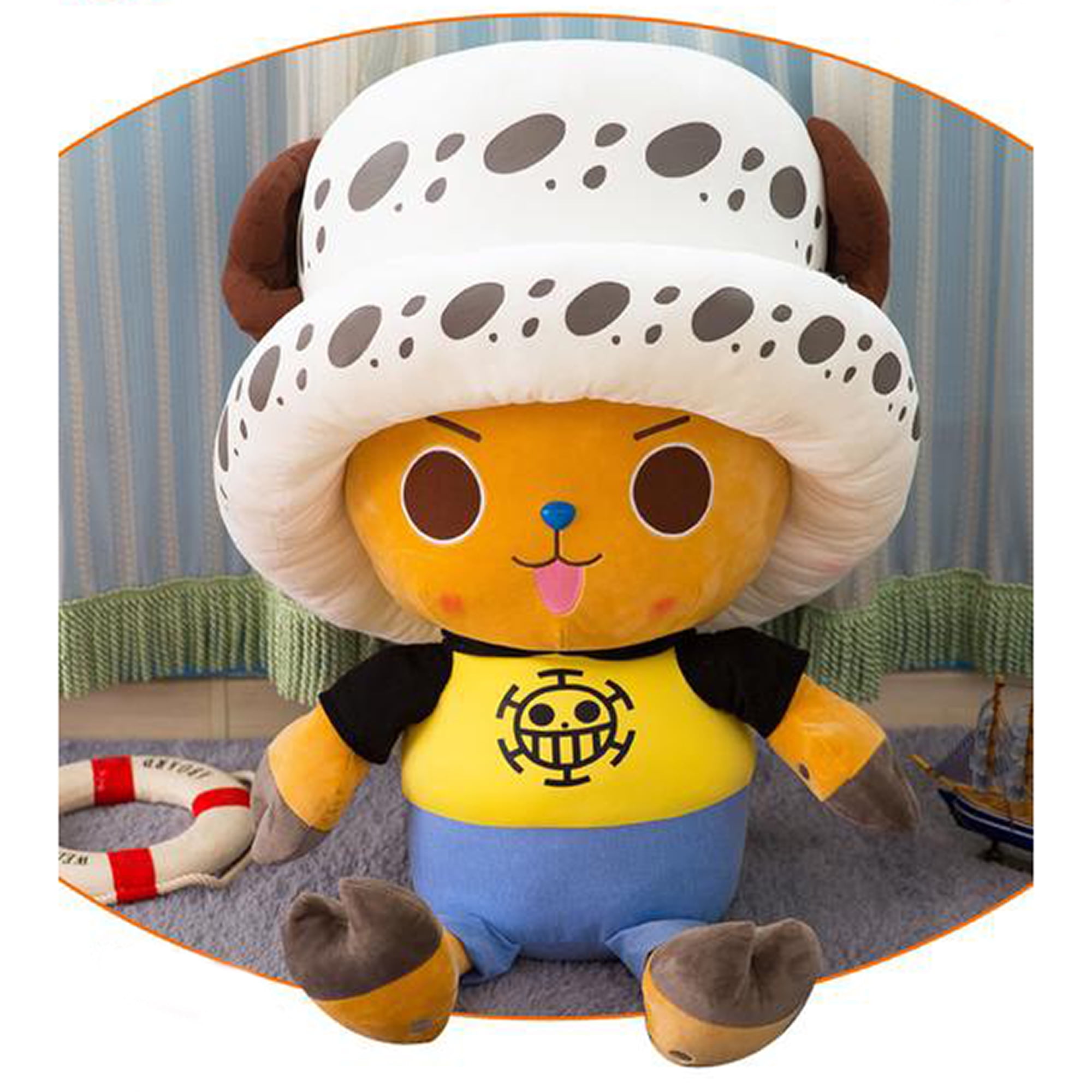 ETERSTARLY One Piece Tony Chopper Plush,9.8 Orange Hat Stuffed Animal for  Kids Gifts