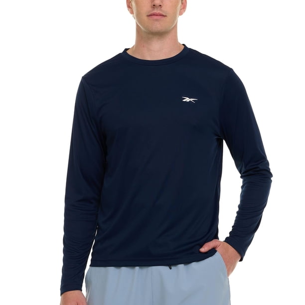 Remera de protección solar de manga larga para hombre Reebok UPF 50+