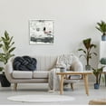 thumbnail image 2 of Stupell Industries Moody Layered Brush Strokes Painting White Framed Art Print Wall Art, Design by Brent Foreman, 2 of 7