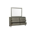 thumbnail image 5 of Beautiful Gray Finish 4pc Bedroom Furniture Set Queen Size Sleigh Bed Button-Tufted Headboard Nightstand Dresser Mirror, 5 of 7