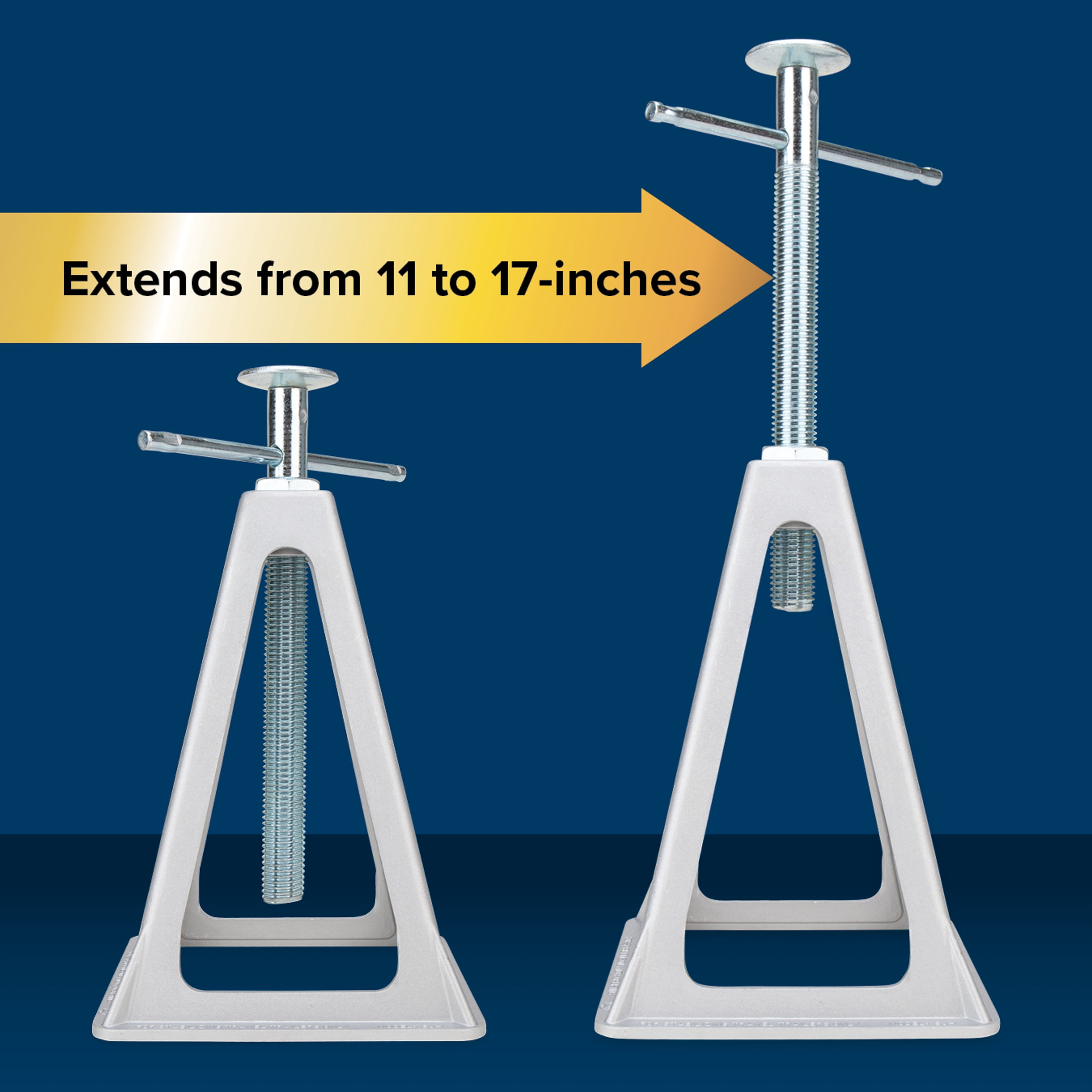 Camco Aluminum Stack Jacks, Stabilize, Position and Level Your RV, Trailer or Camper - 4 pack (44560)