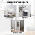 thumbnail image 6 of White Mirror Full Length White Full Length Mirror White Floor Mirror Standing White Mirror White Frame Mirror Wall Mirror Full Body Mirror Large Standing Mirror - Color: White, Finish: Mosaic, 6 of 8