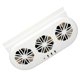 thumbnail image 4 of Ventilador de ventilación para coche, USB, con tres salidas, extractor de aire para ventana, aire acondicionado de verano para la mayoría de coches, color blanco, 4 of 8