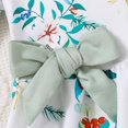 thumbnail image 5 of Siilsaa Clothes for Girls 7-8 3 Months Baby Girl Clothes Romper Shorts Set Floral Summer Outfits Cute Baby Clothes Girl Green，24M, 5 of 9