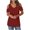 Red, variant on fatyb Womens Summer Tops Cold Shoulder V Neck Shirts Short Sleeve Tunic Tops Dressy Solid Color Blouses