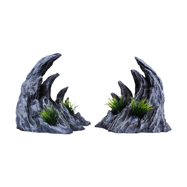 Rockery Decoration Simulation Decorative Rocks Fish Hiding Cave Cichlid Hideout Cave Landscape Stone Fish Tank Ornament Aquarium Accessories Small