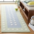 thumbnail image 2 of SAFAVIEH Kids Polka Dotted Borders Runner Rug, Blue/Green, 2'3" x 8', 2 of 8