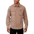 thumbnail image 4 of Men's Darius Rucker Collection by Fanatics Brown Buffalo Bills Garment Dyed Long Sleeve Full Snap Shirt, 4 of 5