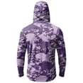 thumbnail image 4 of Mens Long Sleeve Sun Protection Shirts UPF 50+ Sun Protection Camo Hoodie Shirt SPF Fishing Outdoor UV Hiking Lightweight Shirts, 4 of 6