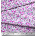 thumbnail image 2 of Soimoi Polyester Crepe Fabric Leaves & Rose Flower Print Fabric by The Yard 52 Inch Wide, 2 of 3
