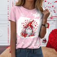 thumbnail image 2 of zaveiop Valentine's Day Tbopshirt Summer Short Sleeve Graphic Tees Plus Size Womens Tops Fashion T Shirt Printed Round Neck Short Sleeve (Z1-Pink, XXL), 2 of 8