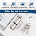 thumbnail image 4 of Door Hardware 80mm Security Copper Door Lock Cylinder Interior Bedroom Living Lock Handle Brass Key Locking, 4 of 5