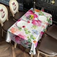 thumbnail image 2 of Pioneer Flower Floral Print Pattern Rectangle Tablecloth 60"x120",Waterproof Polyester Rectangle Table Cloth, Wipeable Spillproof Polyester Tablecloth for Dining, Camping, Indoor and Outdoor, 2 of 6