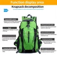 thumbnail image 4 of 1PC Large Capacity Outdoor Backpack For Mountaineering Hiking Camping Adventuring, Casual Sports Rucksack, Waterproof Nylon Multi-functional Large Capacity Backpack, 4 of 5