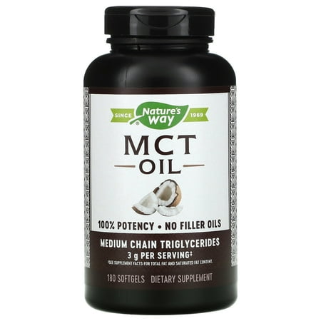 Nature's Way MCT Oil, 180 Softgels