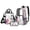 Purple-Cat Cloud Cherry Blossom, variant on Kuiaobaty Cute Cat Print Clear Backpack Set for Girls Boys Bone Paw Print Clear Backpack with Lunch Bag Large Transparent Bookbag and Pencil Case Set for School Daily Use